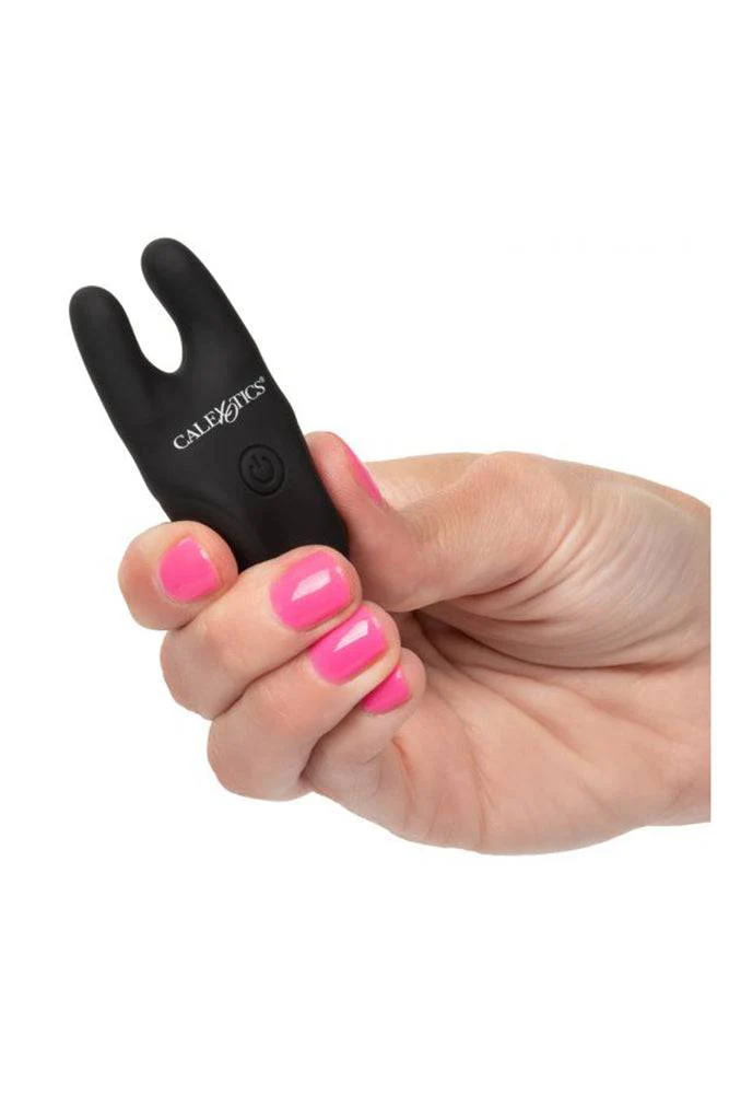 Cal Exotics - Silicone Remote Vibrating Nipple Clamps - Black - Image 2