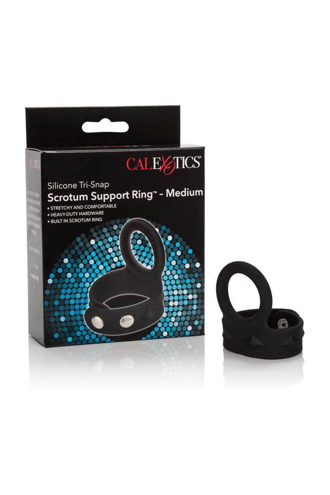 Cal Exotics - Silicone Tri-Snap Scrotum Support Ring - Medium - Image 2