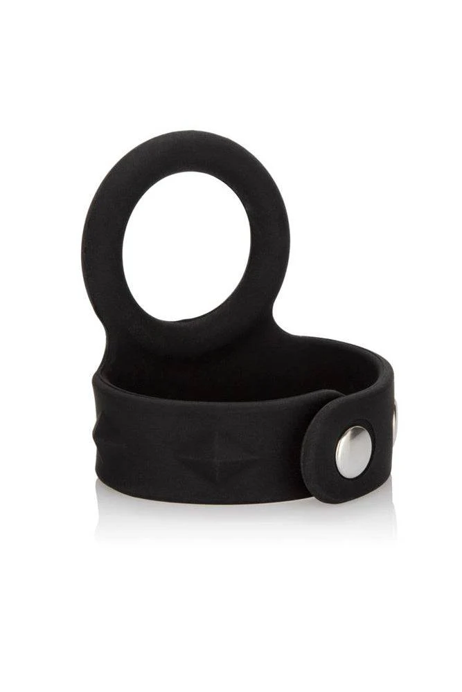 Cal Exotics - Silicone Tri-Snap Scrotum Support Ring - Medium - Image 4