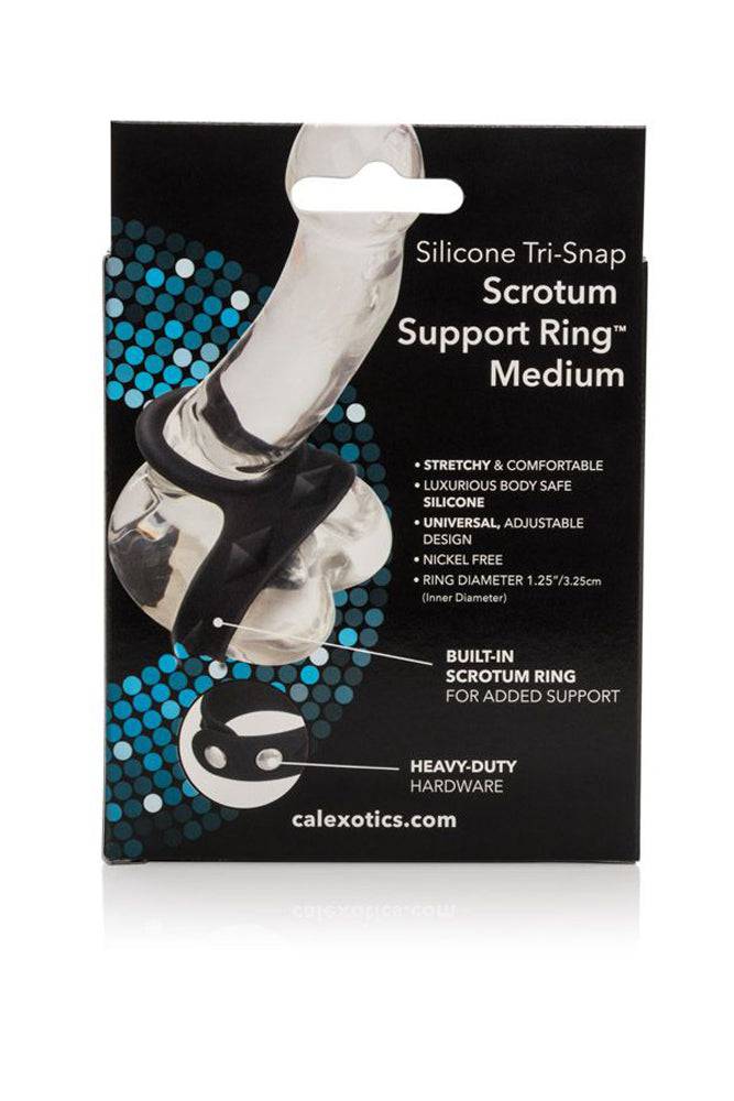 Cal Exotics - Silicone Tri-Snap Scrotum Support Ring - Medium - Image 5