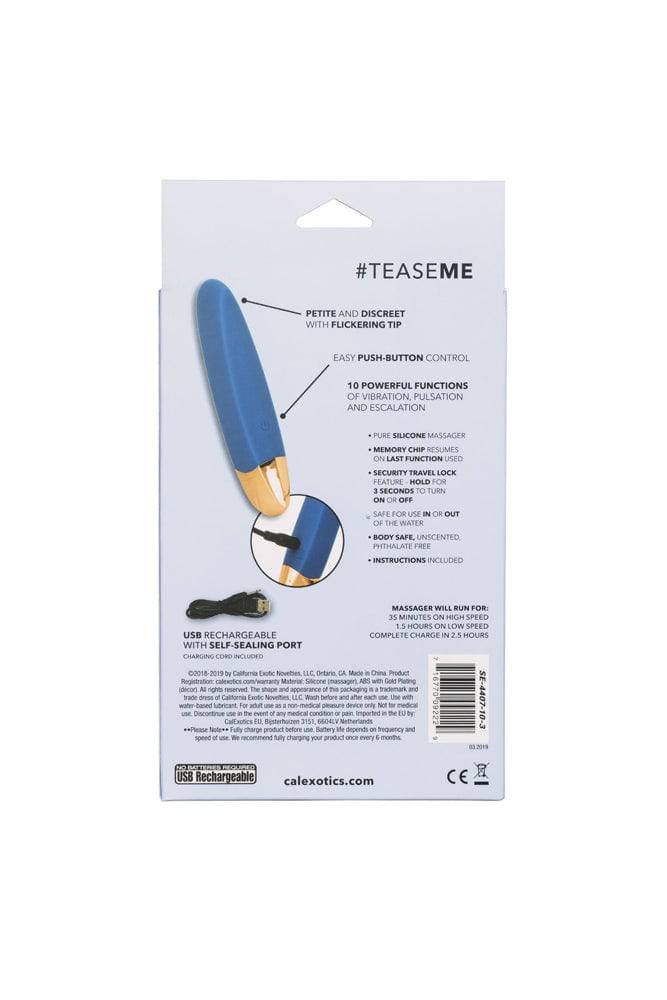 Cal Exotics - Slay - TeaseMe - Silicone Vibrating Bullet - Blue - Image 12