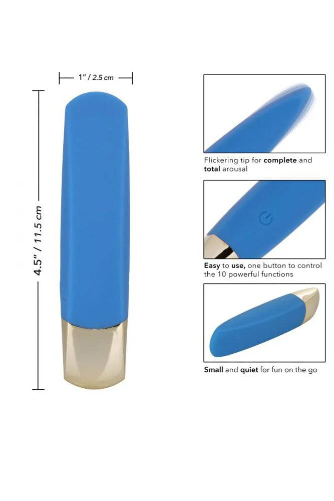 Cal Exotics - Slay - TeaseMe - Silicone Vibrating Bullet - Blue - Image 3
