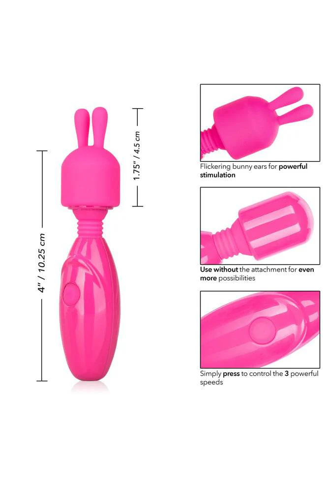 Cal Exotics - Tiny Teasers - Bunny Vibrator - Pink - Image 6