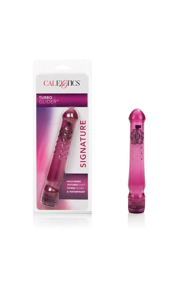 Cal Exotics - Turbo Glider Classic Vibrator - Raspberry Crush - Image 2