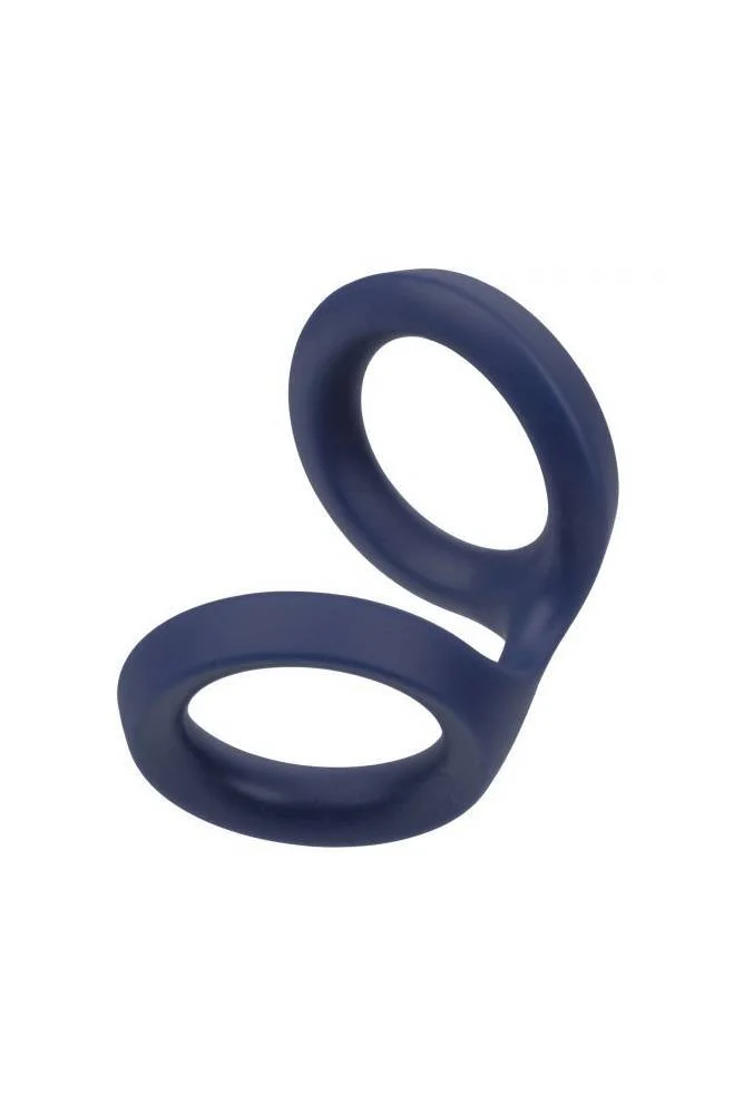 Cal Exotics - Viceroy - Dual Silicone Cock Ring - Blue