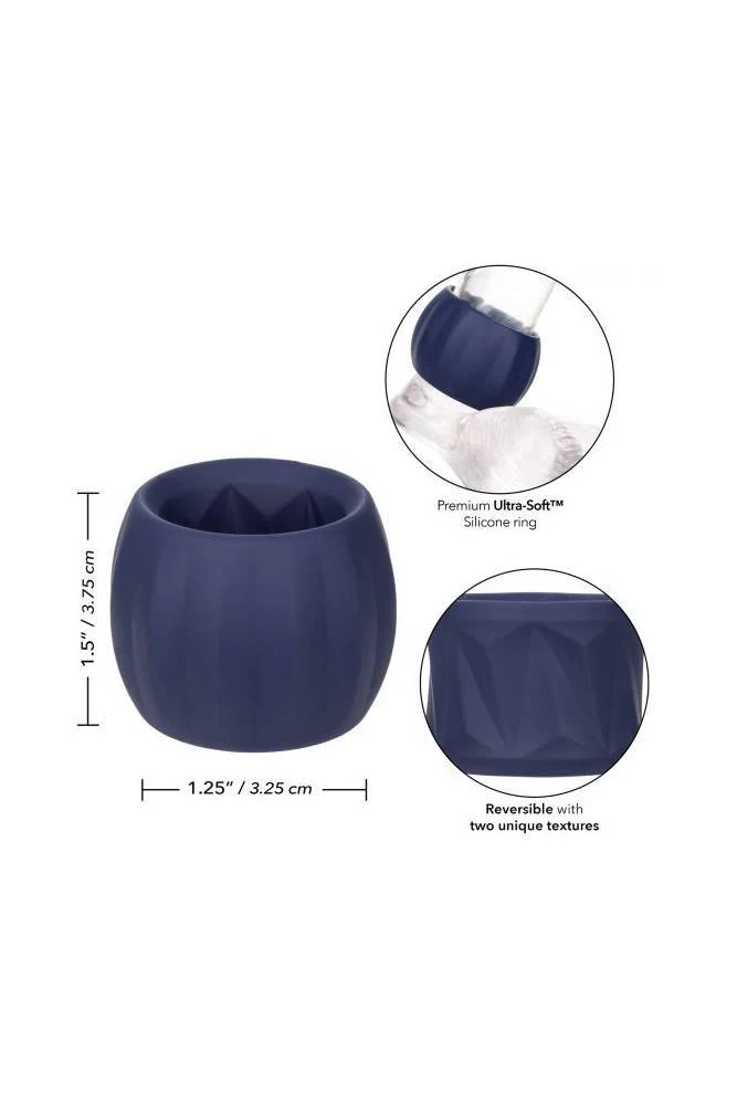 Cal Exotics - Viceroy - Reverse Stamina Cock Ring - Blue - Image 7