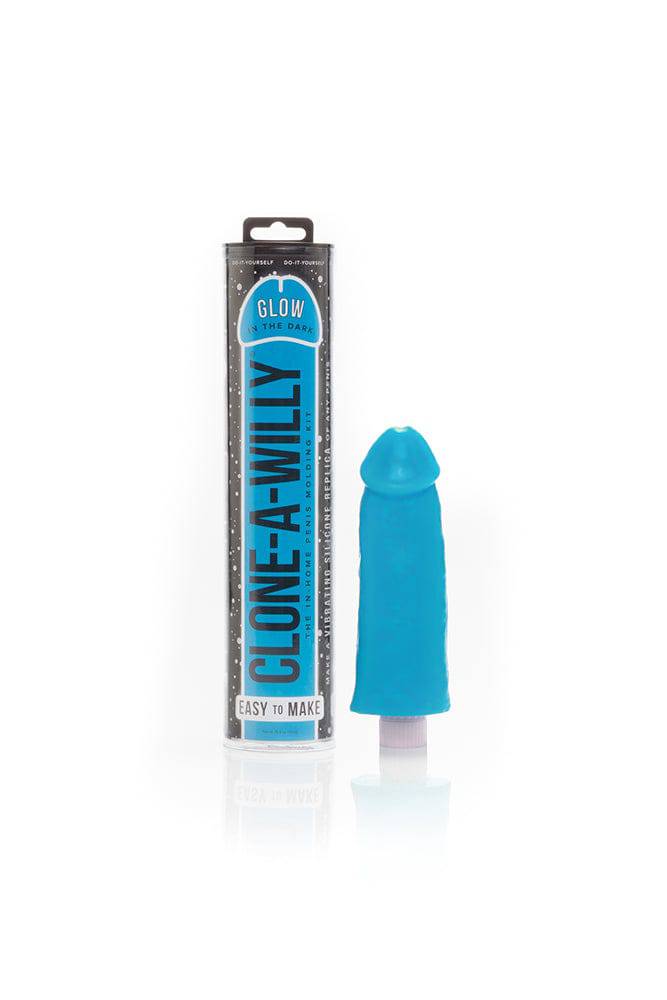 Clone-A-Willy - Vibrating Penis Casting Kit - Glow In The Dark - Blue