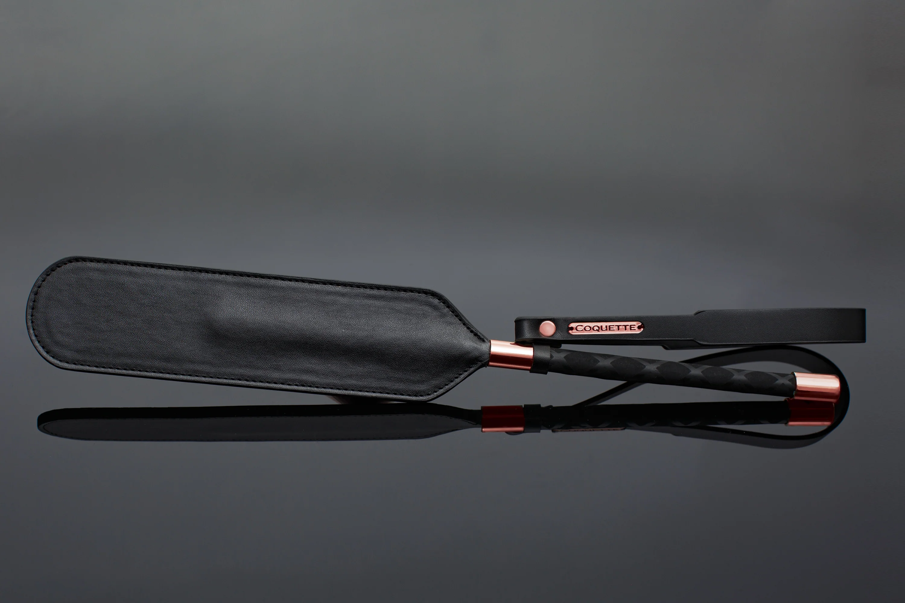 Coquette Pleasure Collection - 22529 - Vegan Leather Paddle - Black - Image 3