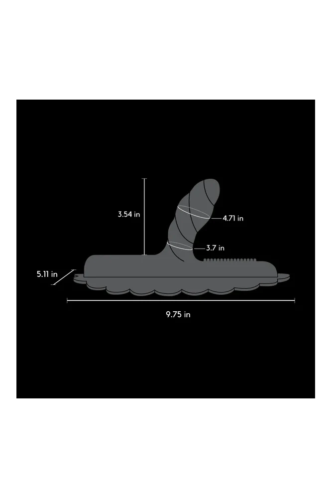 Cowgirl - Unicorn - Uni Horn Twisted Textured Silicone Attachment - Image 6