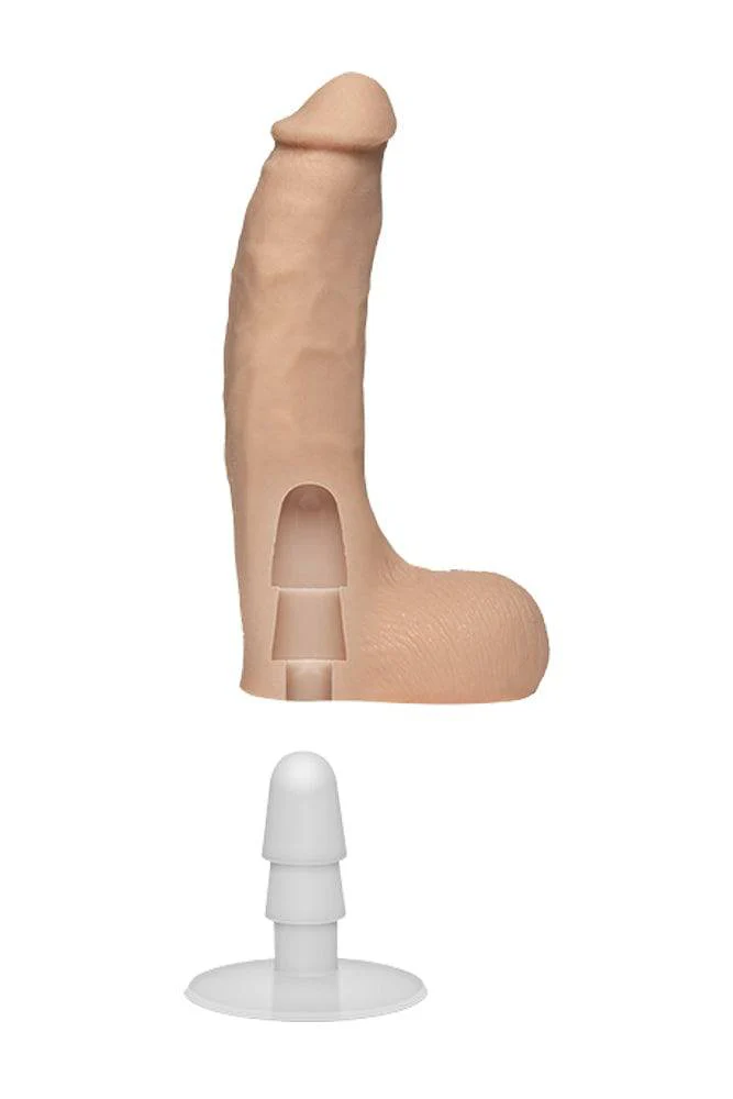 Doc Johnson - Signature Cocks - Chad White 8.5 inch Cock with with Vac-U-Lock Suction Cup - Image 2