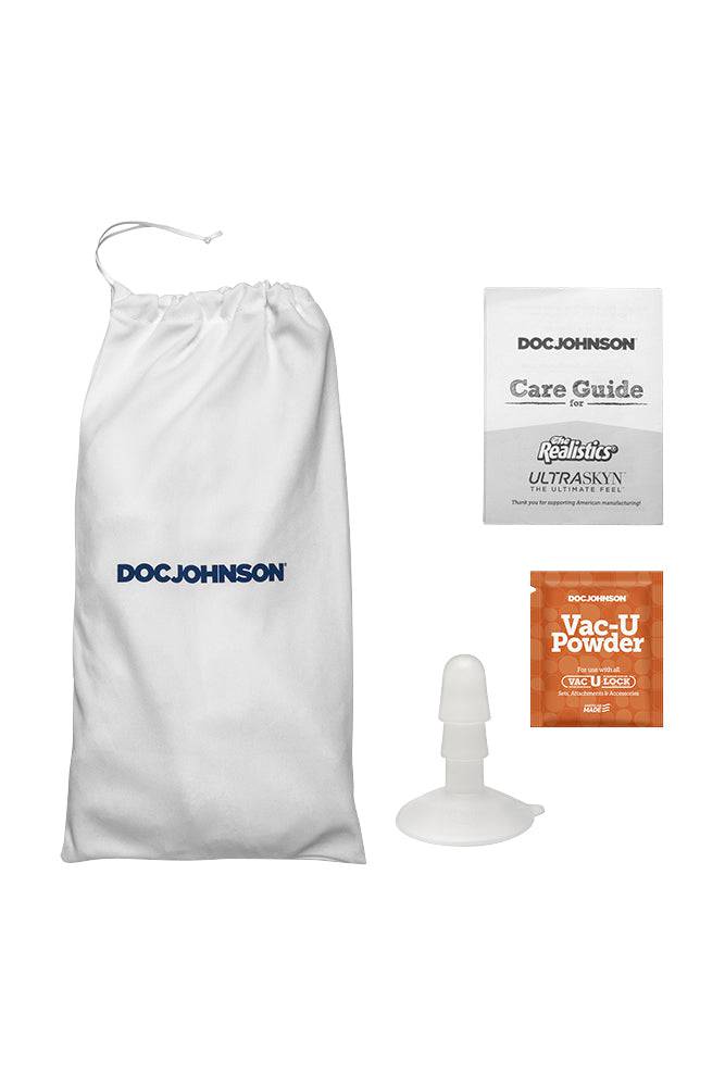 Doc Johnson - Signature Cocks - Chad White 8.5 inch Cock with with Vac-U-Lock Suction Cup - Image 4