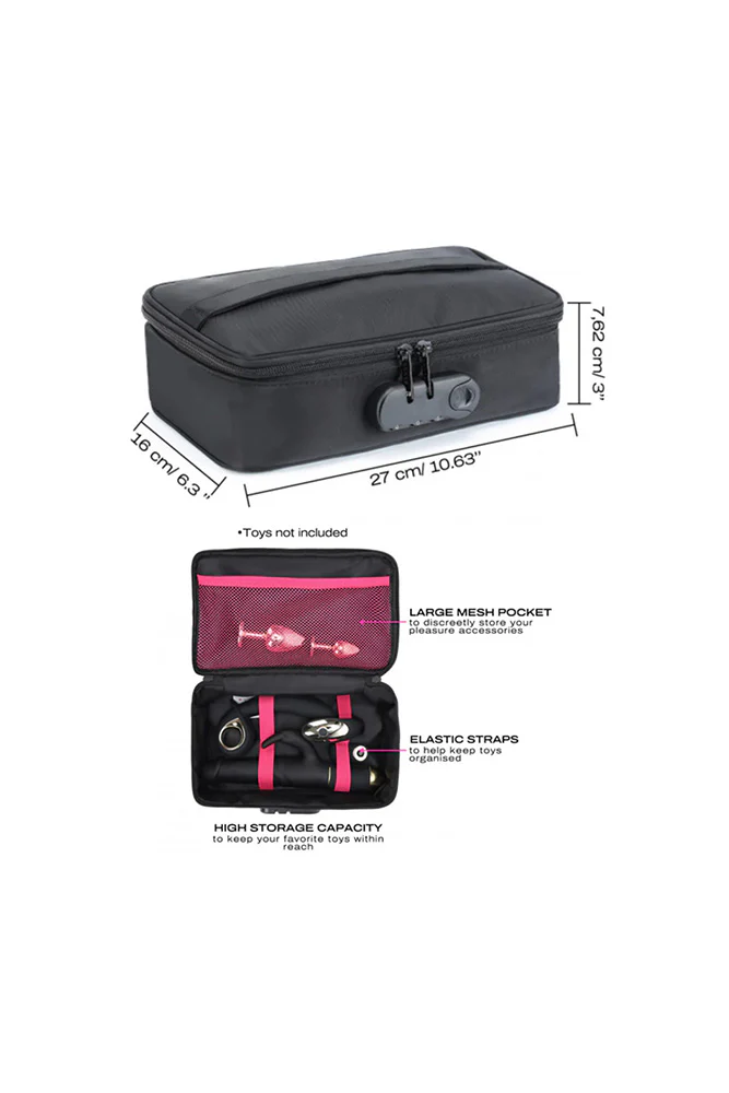 Dorcel - Discreet Lockable Storage Box - Black - Image 3