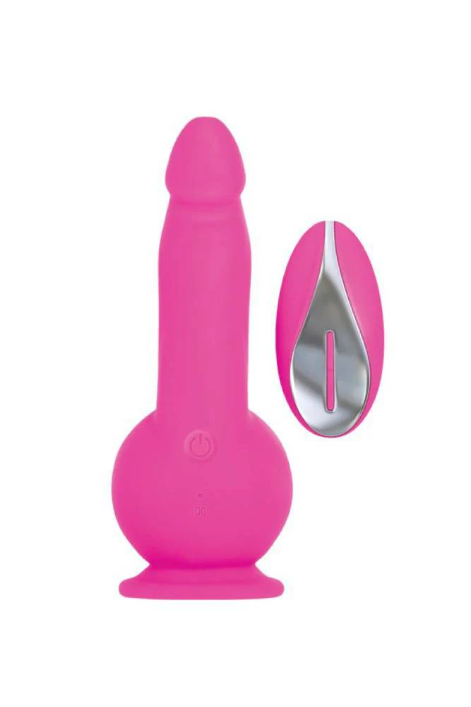 Evolved - Ballistic Vibrating Dildo With Remote - Pink