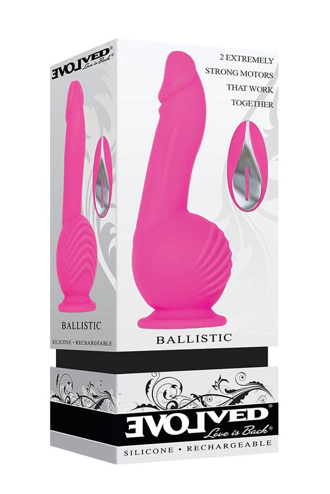 Evolved - Ballistic Vibrating Dildo With Remote - Pink - Image 9