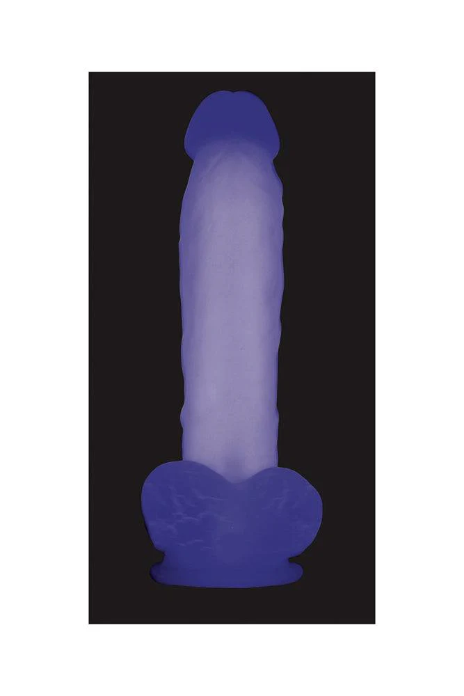 Evolved - Luminous Glow-In-The-Dark Dildo - Purple - Image 2