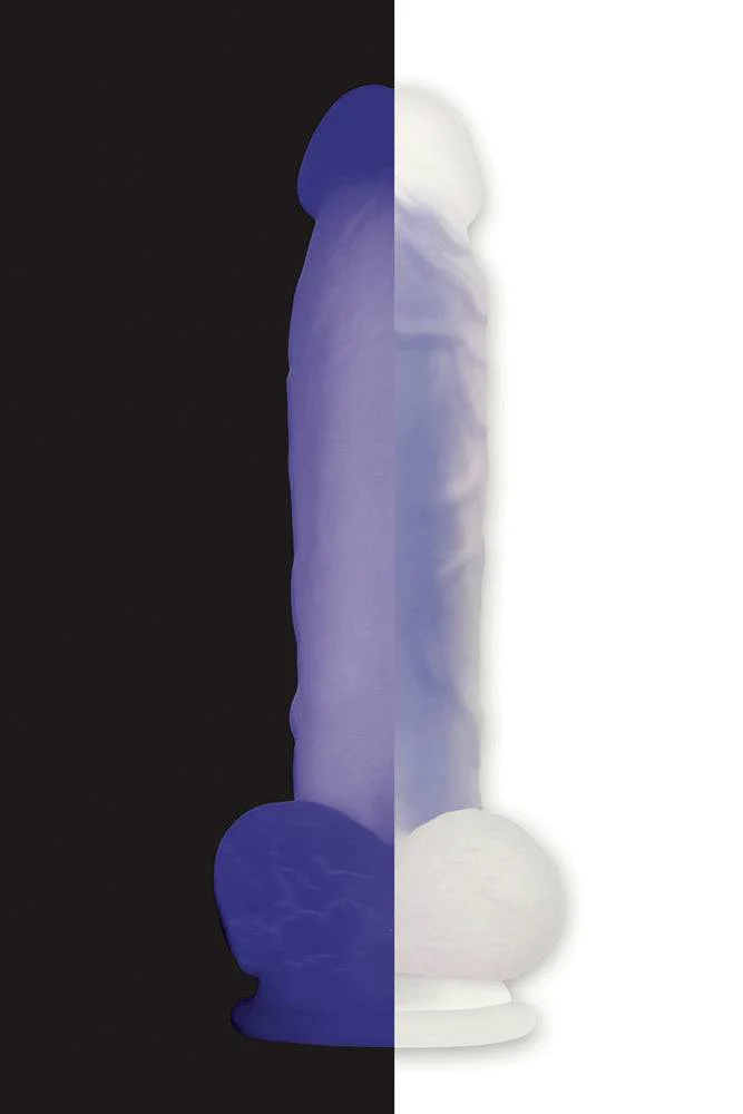 Evolved - Luminous Glow-In-The-Dark Dildo - Purple - Image 3