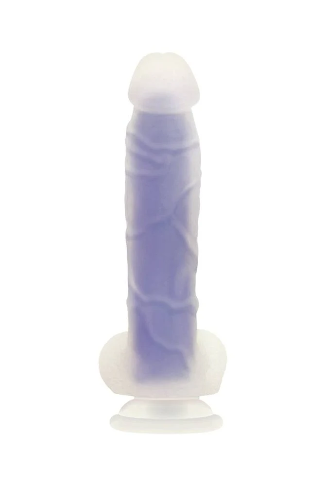 Evolved - Luminous Glow-In-The-Dark Dildo - Purple - Image 4