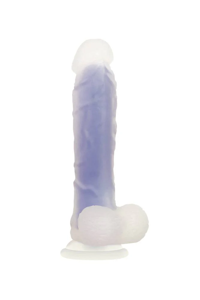 Evolved - Luminous Glow-In-The-Dark Dildo - Purple - Image 5