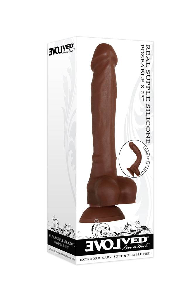 Evolved - Real Supple Silicone Poseable 8.25 Inch Dildo - Assorted - Image 16