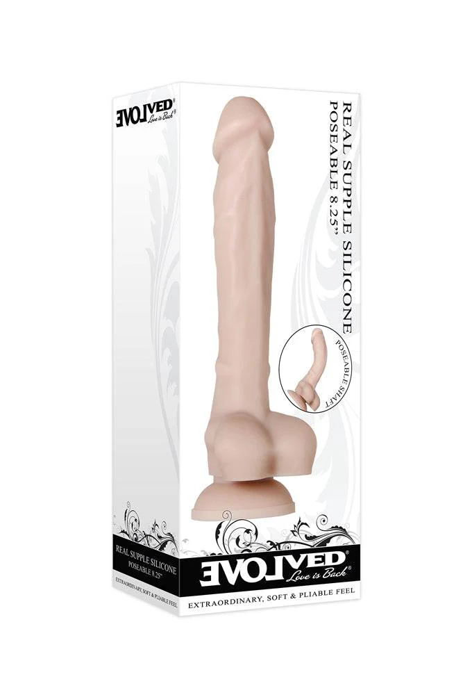 Evolved - Real Supple Silicone Poseable 8.25 Inch Dildo - Assorted - Image 9