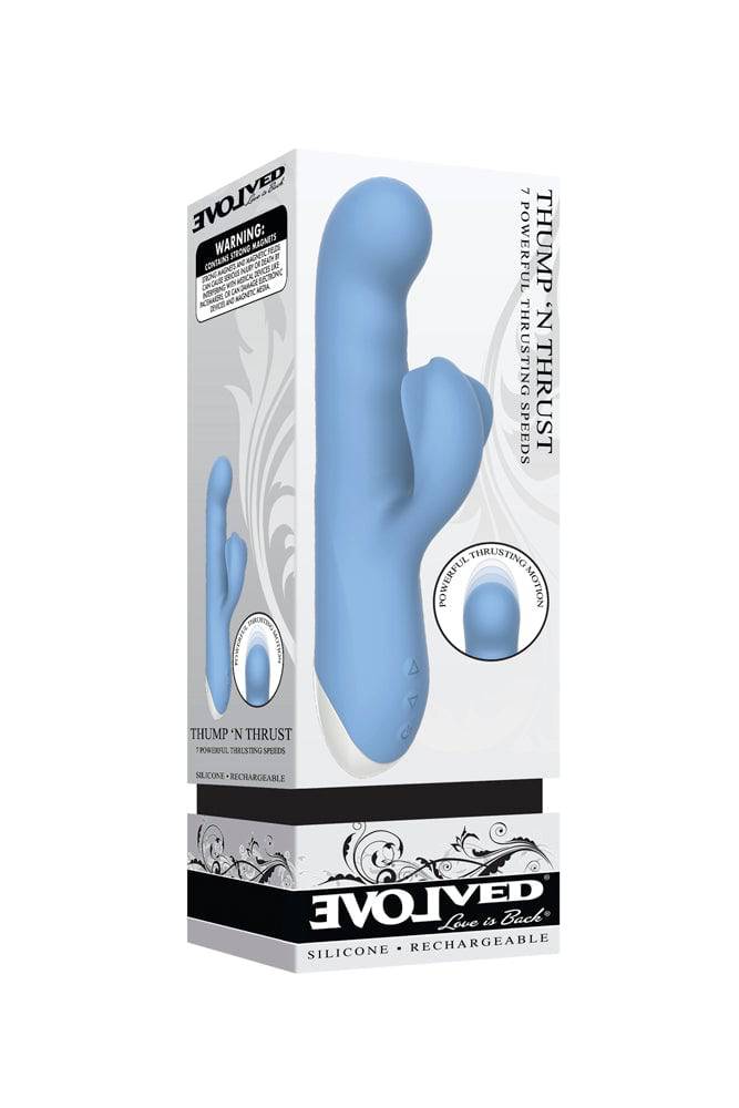 Evolved - Thump 'N Thrust Dual Vibrator - Blue - Image 6