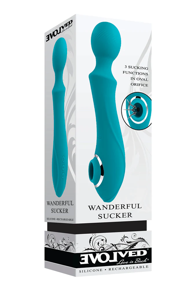 Evolved - Wanderful Sucker Wand Vibrator with Clitoral Suction - Image 8