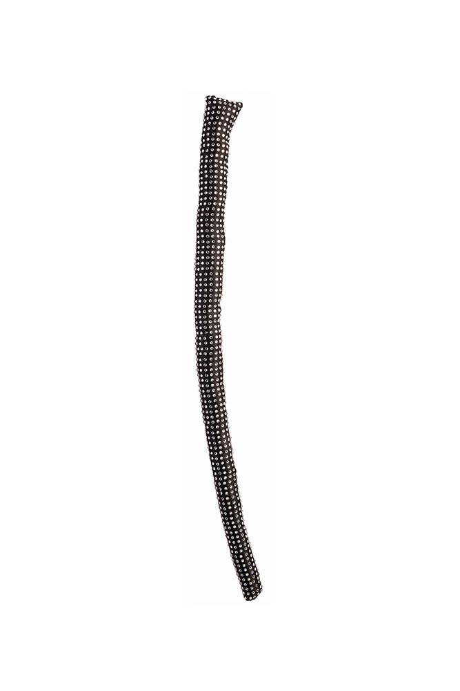 Forum Novelties - Midnight Menagerie Sequined Cat Tail - Black/Silver