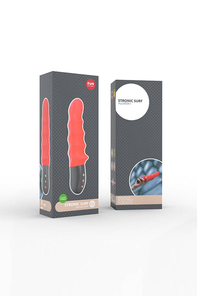 Fun Factory - Stronic Surf Ribbed Pulsator - Neon Orange - Image 4