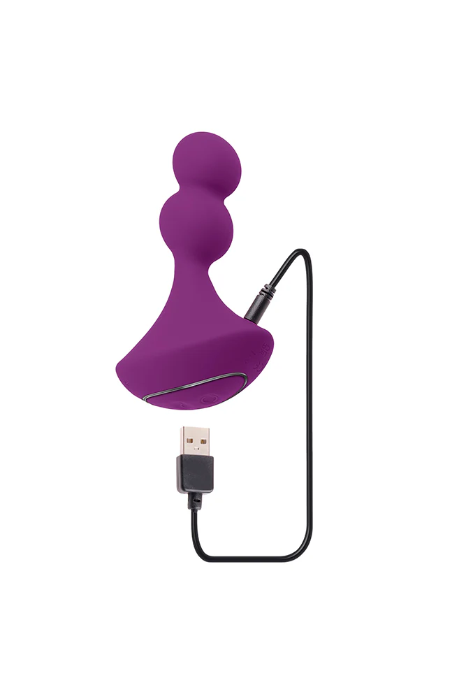 Gender X - Ball Game Vibrating & Rotating Beaded Anal Plug - Purple - Image 10