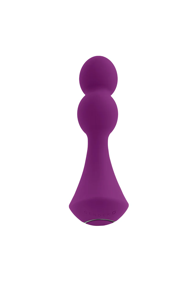 Gender X - Ball Game Vibrating & Rotating Beaded Anal Plug - Purple - Image 7