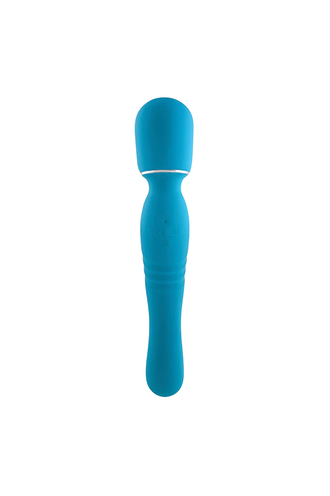 Gender X - Double The Fun Dual End Wand Vibrator - Blue - Image 5