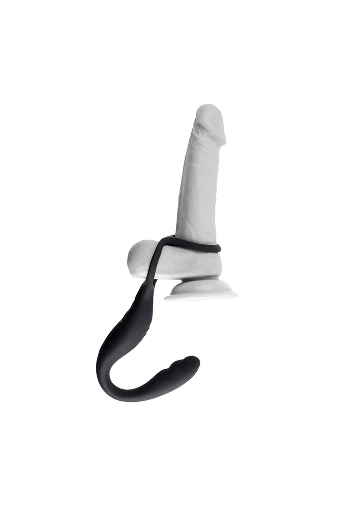 Gender X - The Wrangler Vibrating Prostate Probe & Cock Ring - Black - Image 2