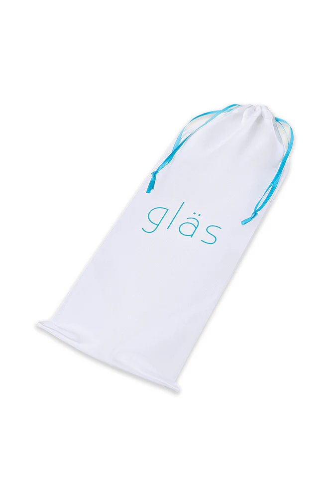 Gläs - Ribbed 8" G-Spot Double Ended Glass Dildo - Image 5