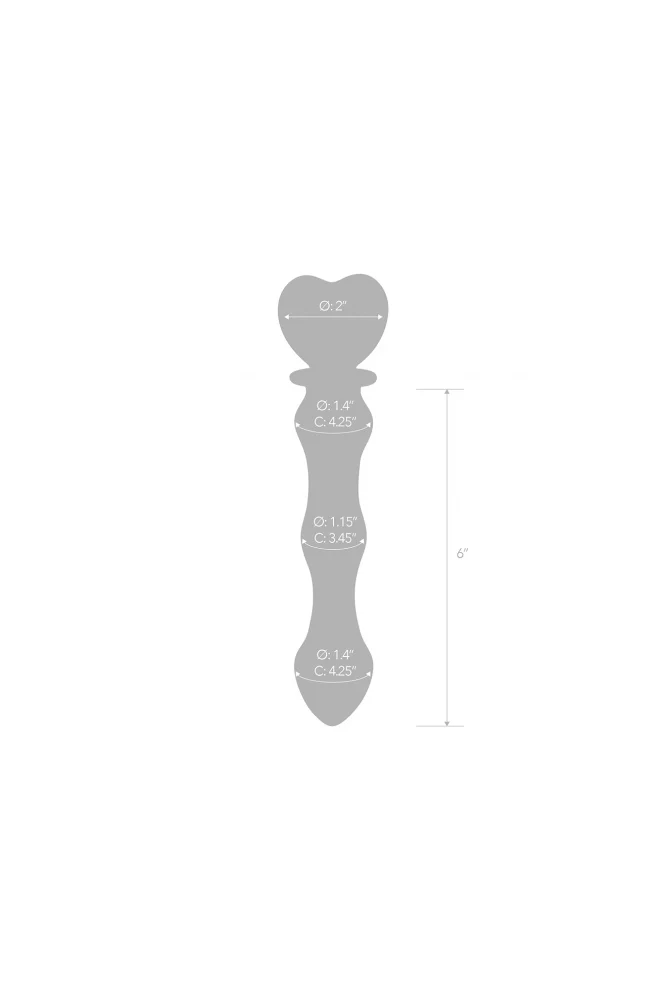 Gläs - Sweetheart - 8" Glass Dildo - Image 3