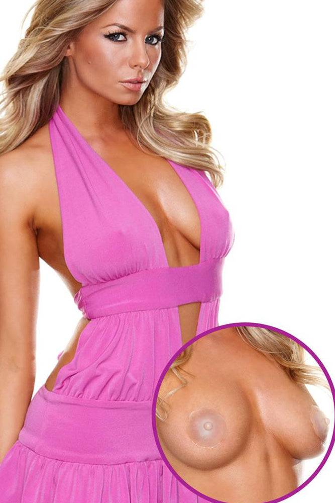 Hollywood Curves - HC020 - Perky Silicone Nipple Enhancer - Beige - Image 2