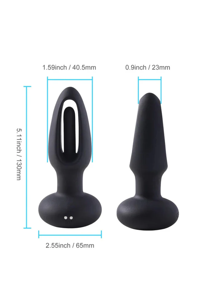 Honey Play Box - Snuggy Tapping Prostate Anal Plug Vibrator - Black - Image 4