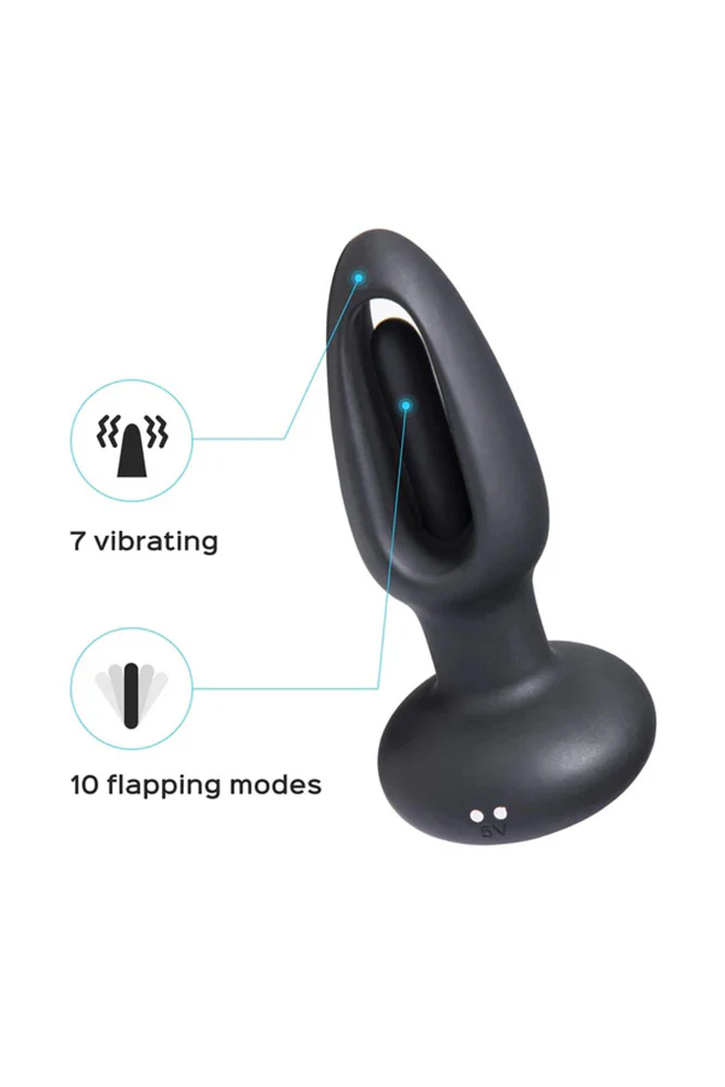 Honey Play Box - Snuggy Tapping Prostate Anal Plug Vibrator - Black - Image 7