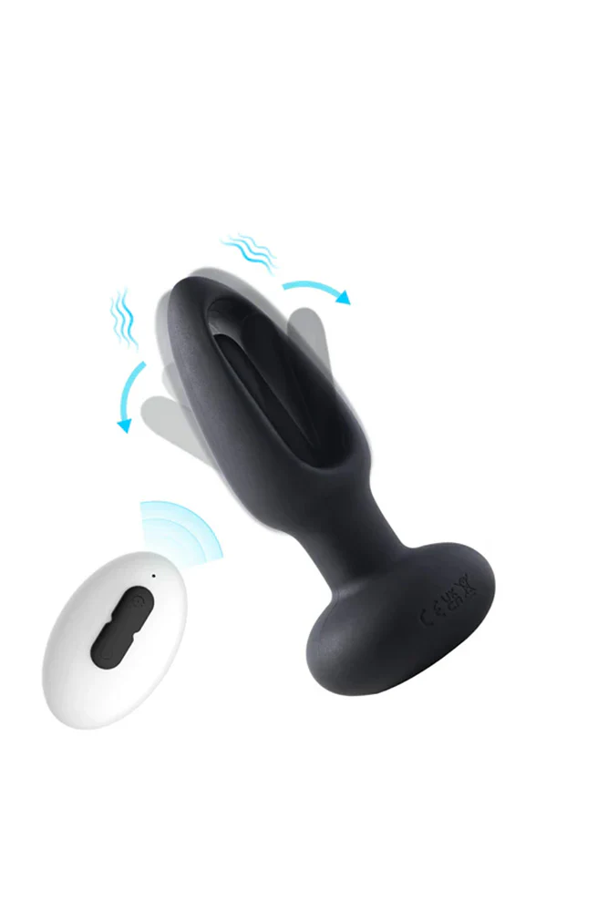 Honey Play Box - Snuggy Tapping Prostate Anal Plug Vibrator - Black - Image 8