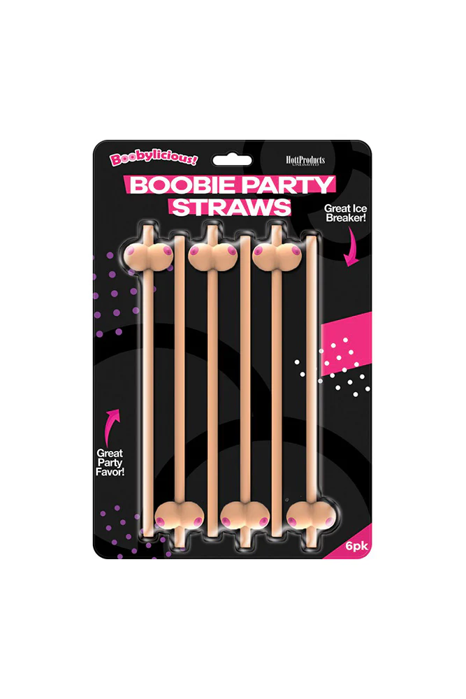 Hott Products - Boobylicious Boobie Straws - 6 Pack - Image 2