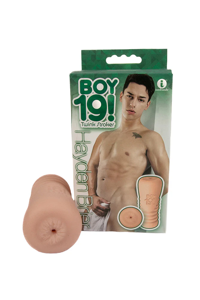 Icon Brands - BOY 19 Teen Twink - Hayden Brier - Custom Anal Masturbator