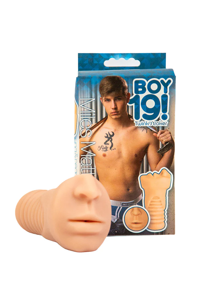Icon Brands - BOY 19 Teen Twink - Miles Mathews - Custom Oral Masturbator