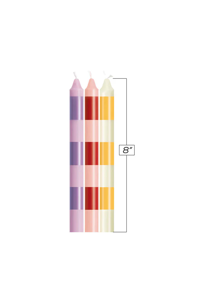 Icon Brands - Make Me Melt - Warm Drip Candles - 3pk Stripes Pastellines - Image 2