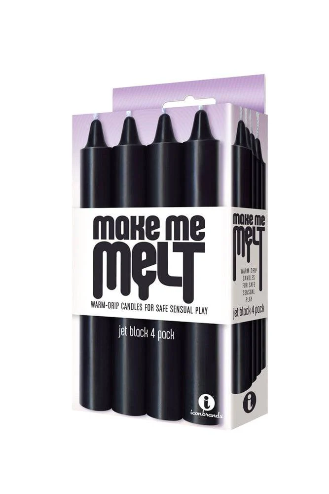 Icon Brands - Make Me Melt - Warm Drip Candles - Black - Image 2