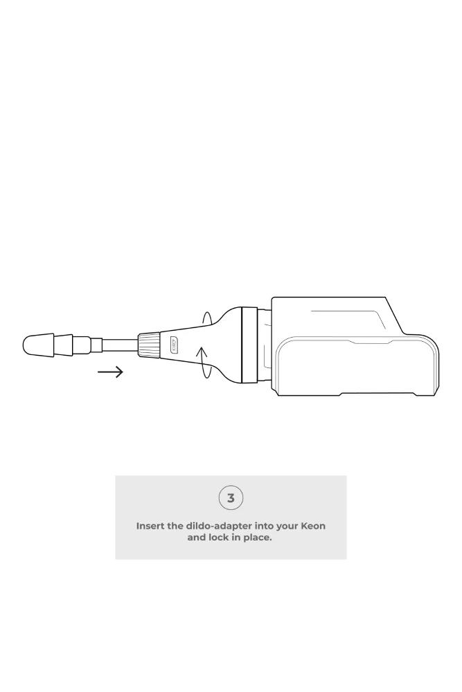 Kiiroo - Keon - Dildo Adapter - Black - Image 5