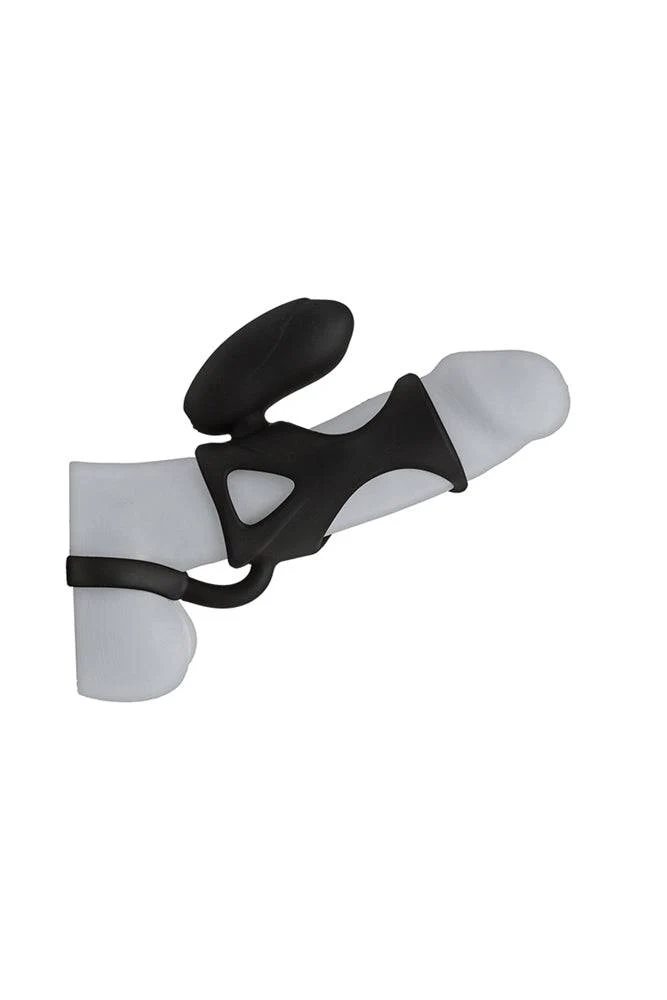 Kink By Doc Johnson - Caged Vibrating Silicone Cock Cage - Black