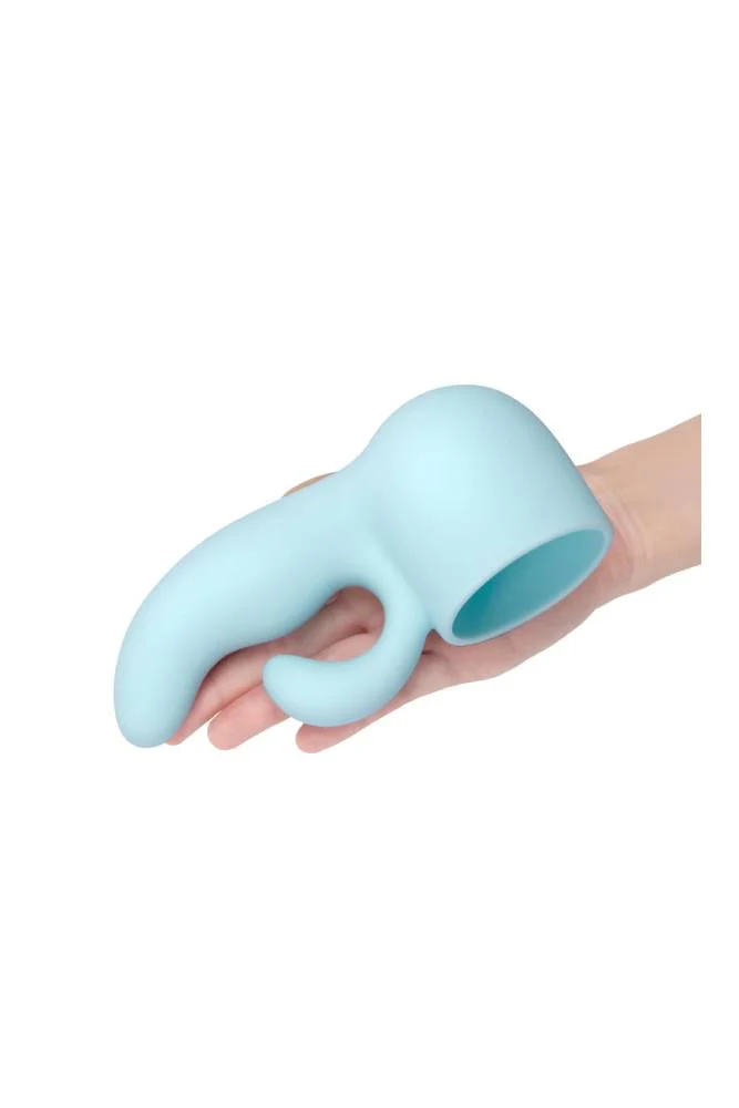 Le Wand - Dual Weighted Silicone Wand Attachment - Blue - Image 2