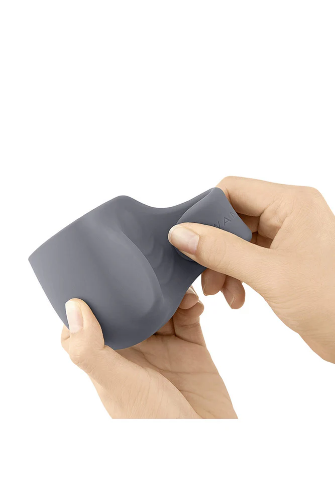 Le Wand - Loop Penis Play Silicone Wand Attachment - Grey - Image 4
