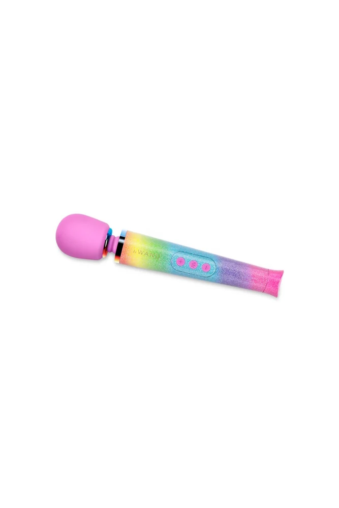 Le Wand - Petite Rechargeable Vibrating Massage Wand - Rainbow Ombre - Image 6