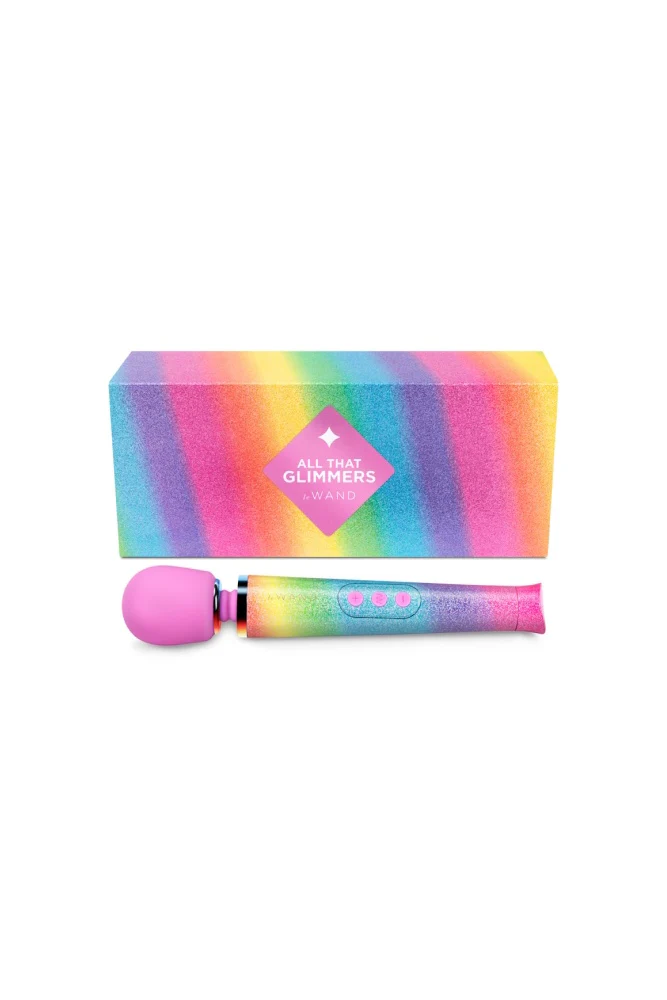 Le Wand - Petite Rechargeable Vibrating Massage Wand - Rainbow Ombre - Image 7