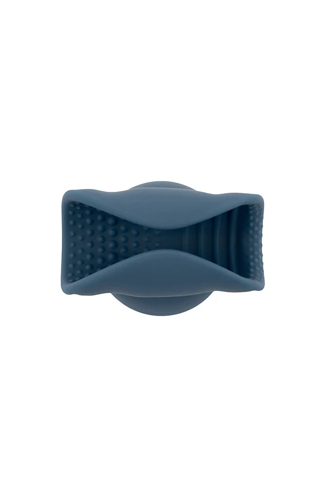 Le Wand - Stroke Penis Play Silicone Wand Attachment - Blue - Image 2